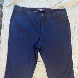 Tommy Hilfiger navy blue cropped utility pant - size 18